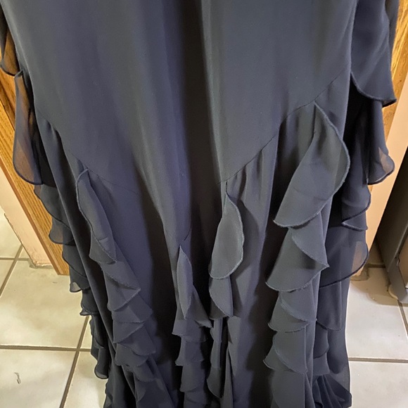 Cache black sheer overlay gown size 10 - Picture 5 of 12